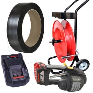 Akülü çember makinesi MB620 seti PP çember, çember arabası, akü, şarj cihazı