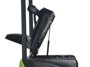 Elektrikli Forklift Bir çıtçıtı açarak kapağı tamamen açmak mümkün
