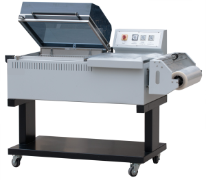 F7060 2'si 1 arada shrink makinesi, şeffaf kapaklı
