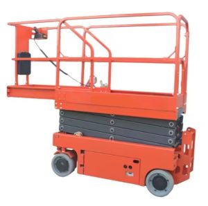 SMITH AS-X6 akülü makaslı platform, alçaltılmış ve uzatma tablası dışarıda